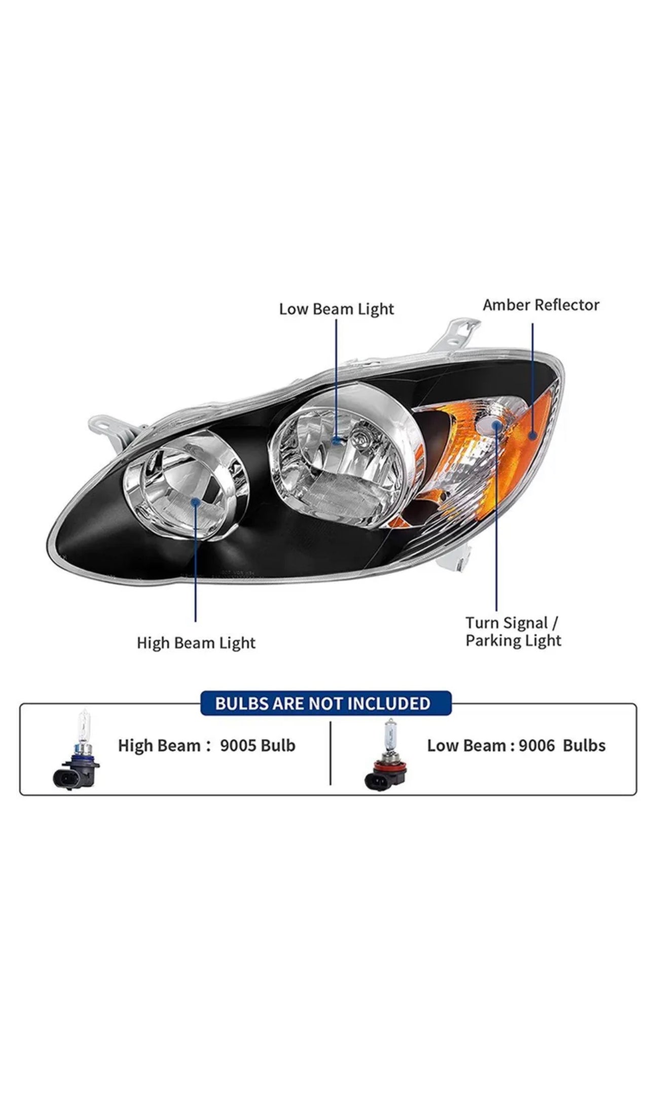 Corolla 2003-2008 Head Lamp Pair